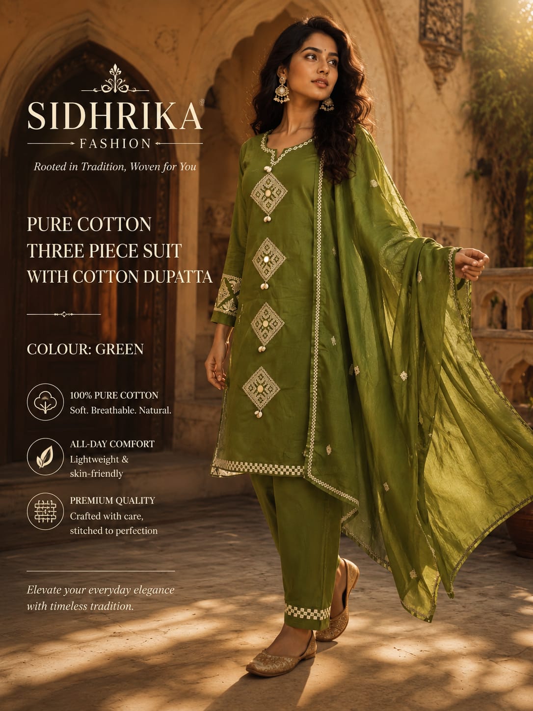 Mehendi Suit Set