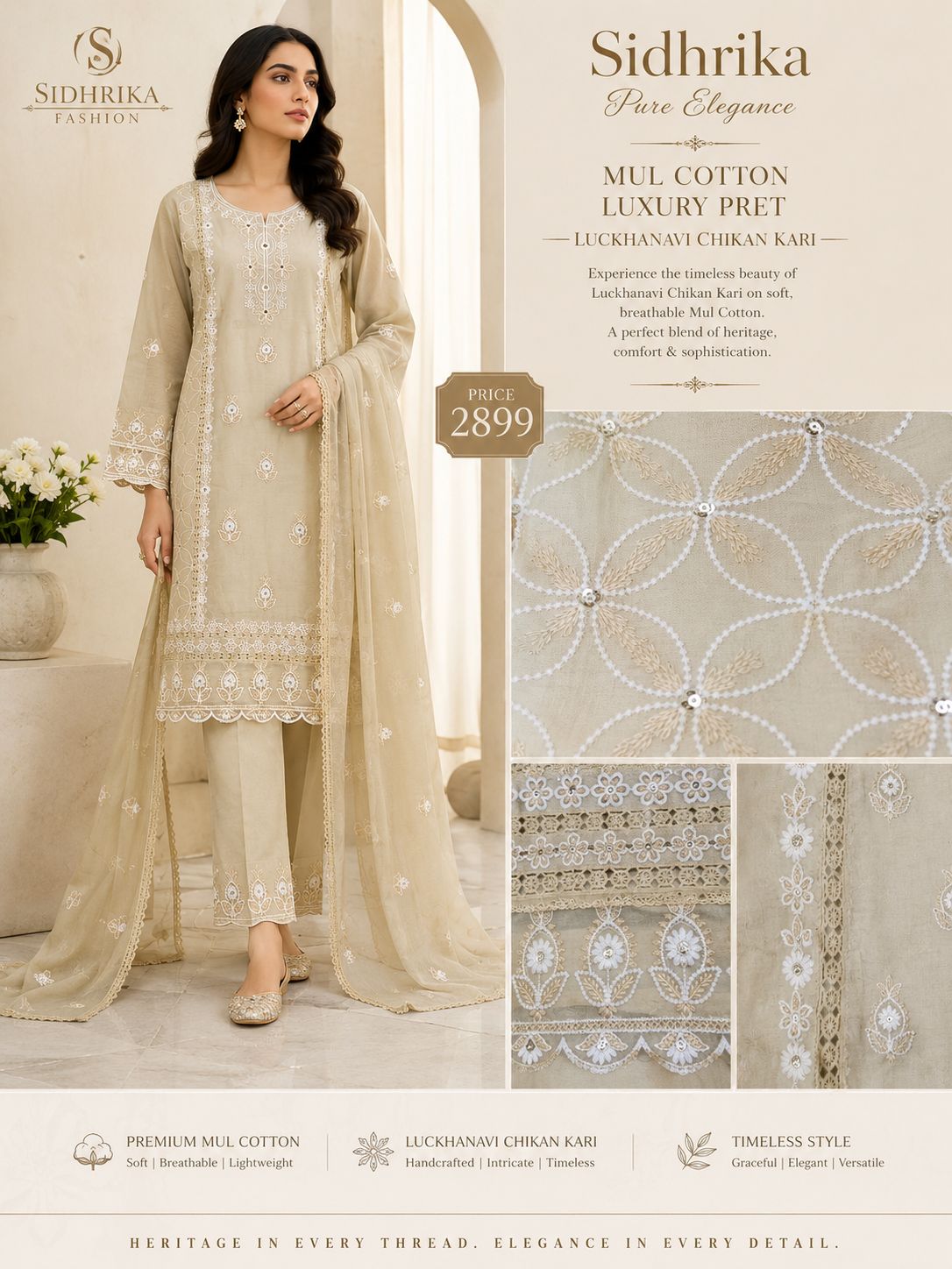 Lucknowi Chikankari Suit
