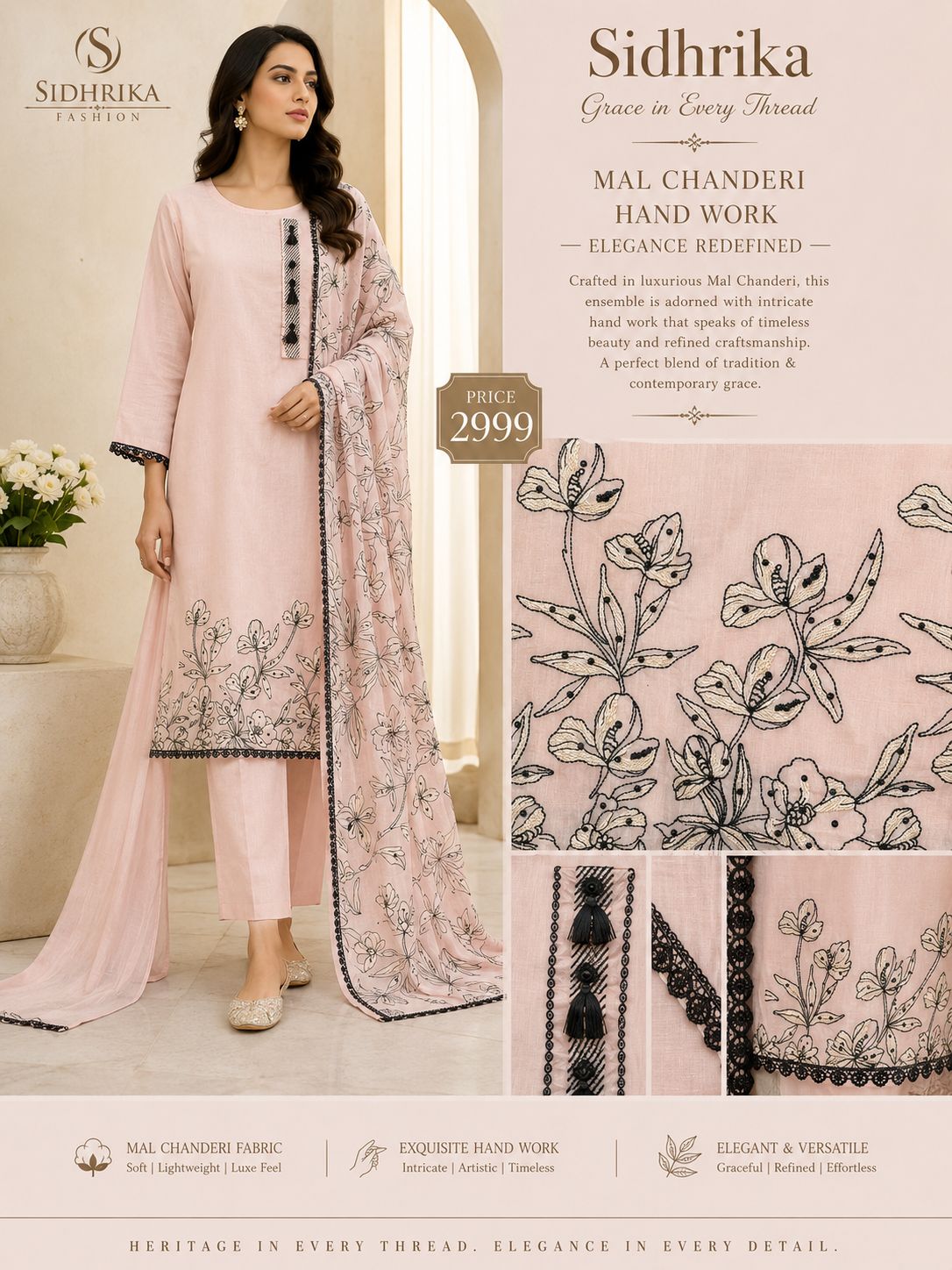 Chanderi Suit Set