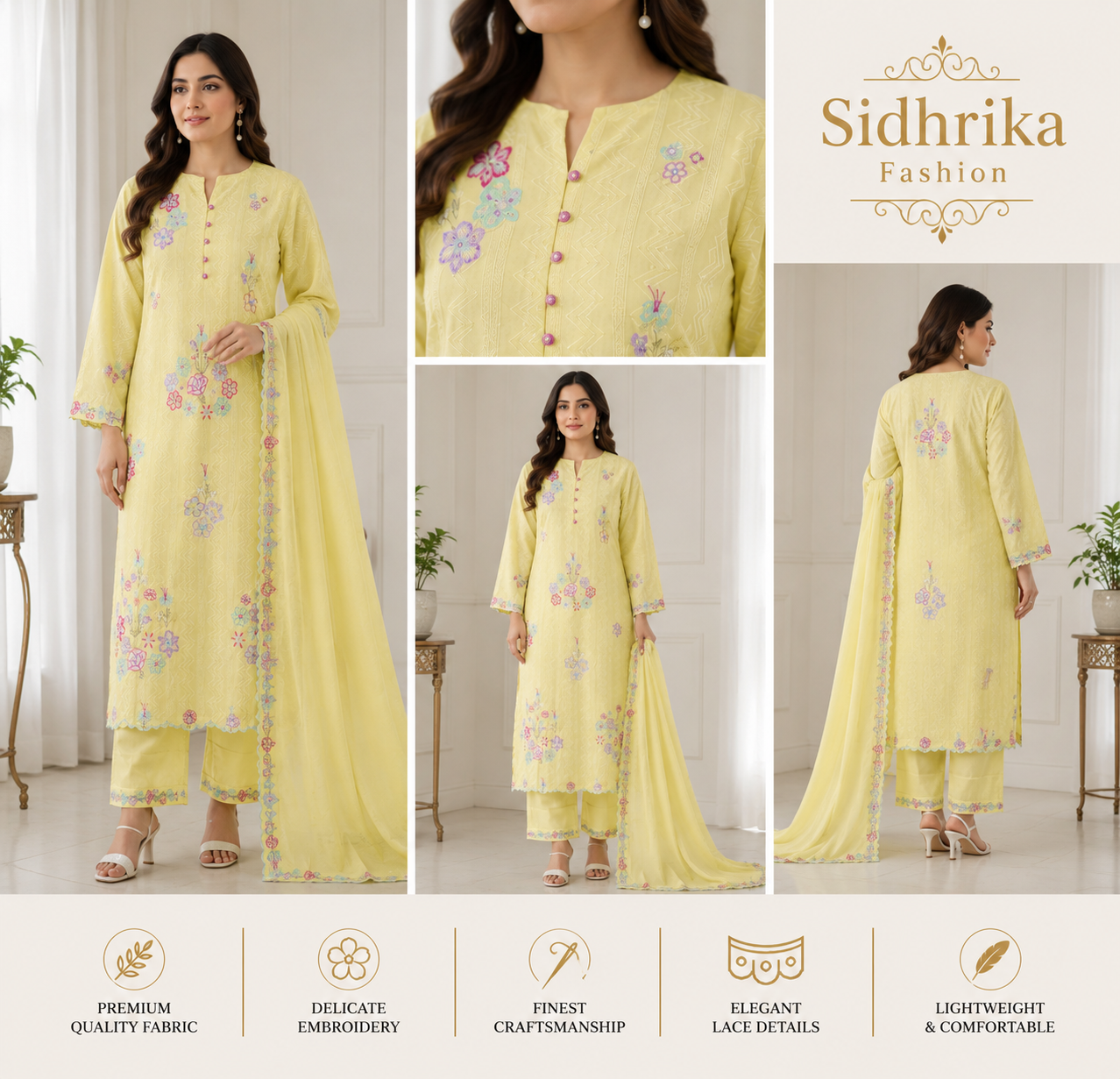 Cotton long suit