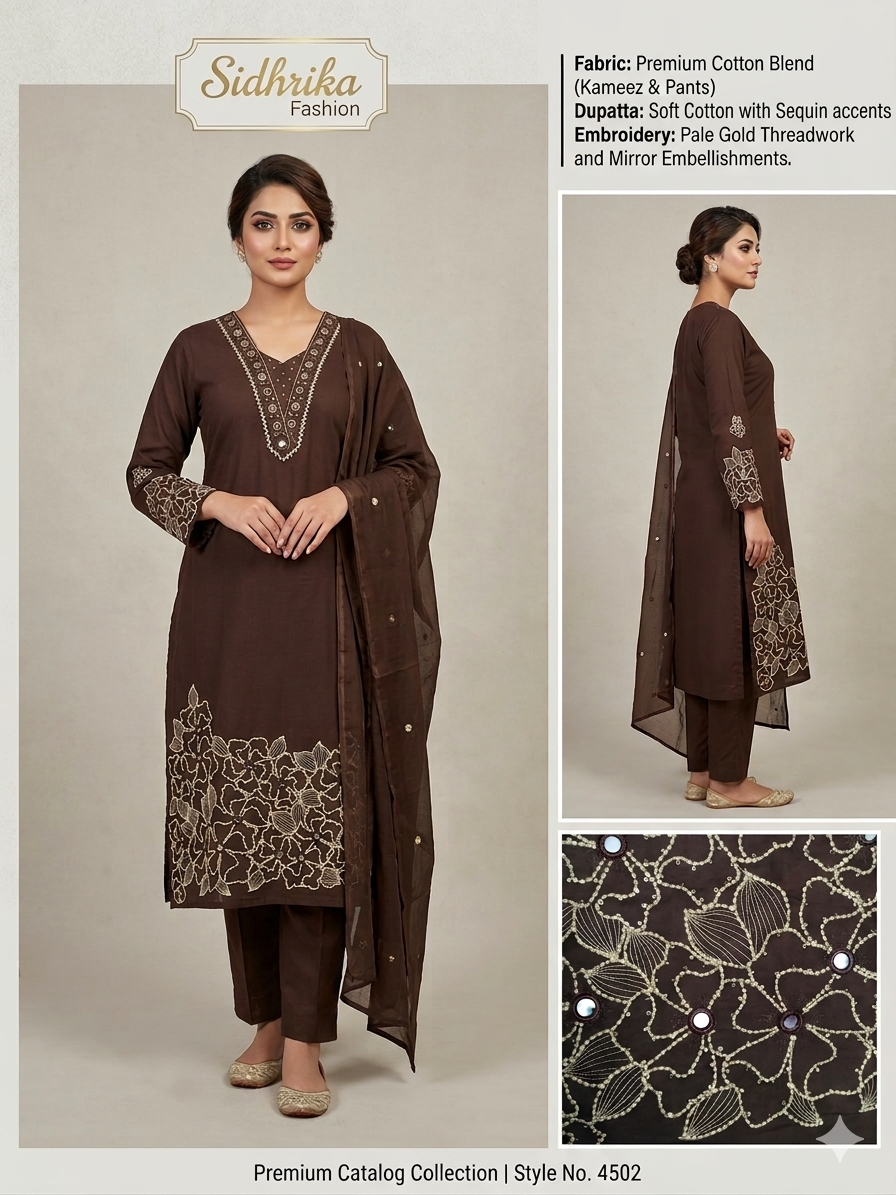 Pure cotton 3 piece suit